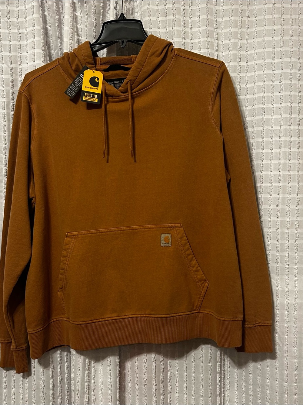 Carhartt Women's XL Midweight Garment Dye Hoodie Ginger Brown‎